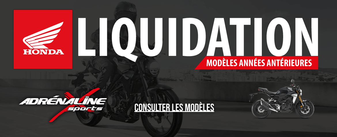 Liquidation motos Honda