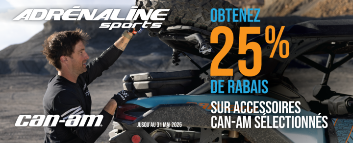Promo Accessoires Can-Am hors route