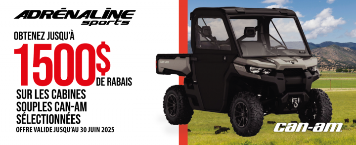 Promo Cabine souple Can-Am